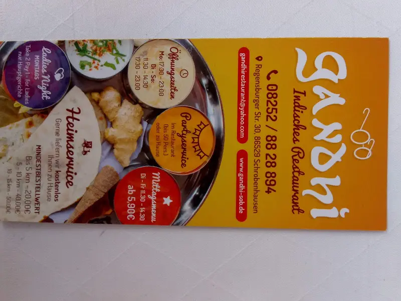 Menu_Gandhi Indisches Restaurant_Schrobenhausen_immagine_1