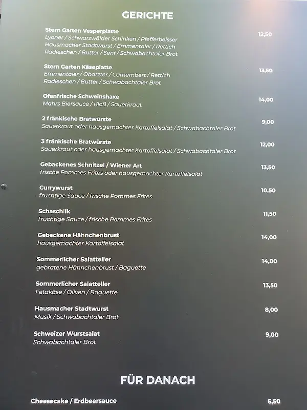 Menu_Stern Garten_Schwabach_immagine_1