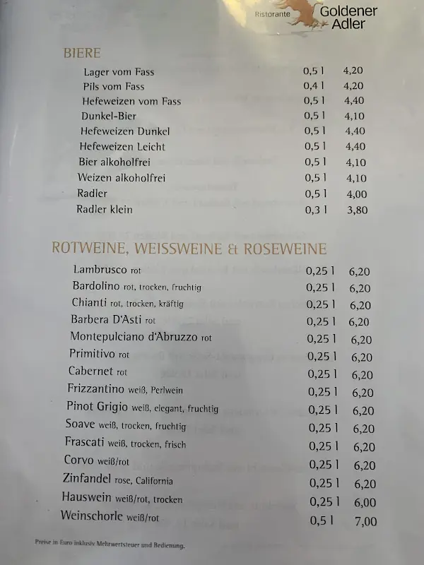 Menu_Goldener ADLER Schwabach_Schwabach_immagine_1