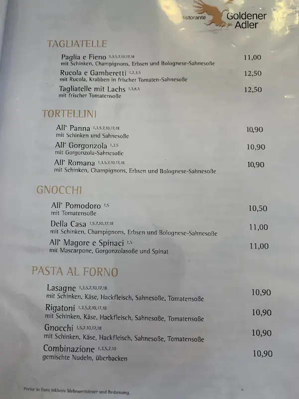 Menu_Goldener ADLER Schwabach_Schwabach_immagine_3