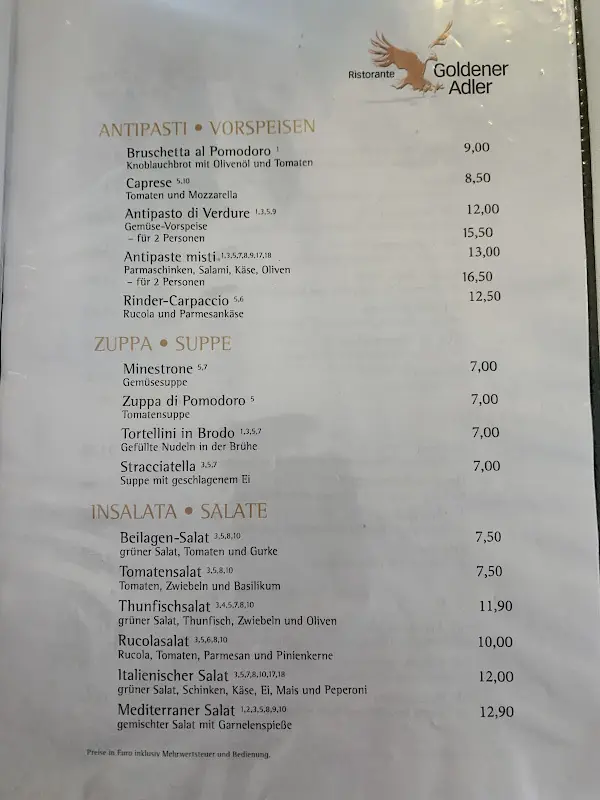 Menu_Goldener ADLER Schwabach_Schwabach_immagine_4