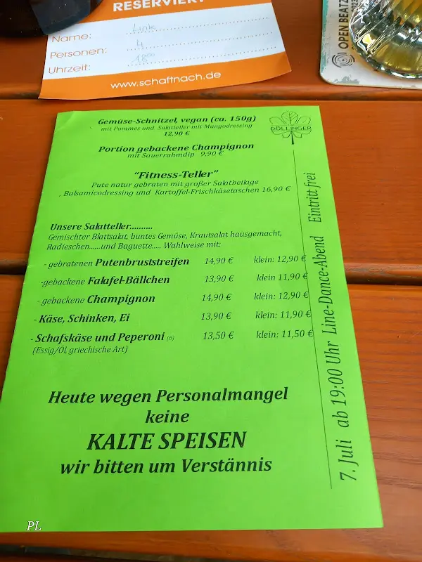 Menu_Gaststätte Döllinger_Schwabach_immagine_3