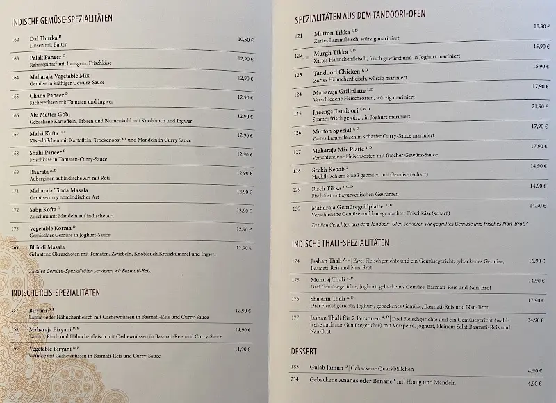 Menu_Indisches Spezialitäten Restaurant Jashan_Schwabmünchen_immagine_3
