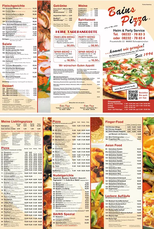 Menü_Bains Pizza Service_Schwabmünchen_Bild_1