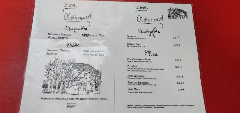 Menu_Gaststätte Oichhornwirt_Schwandorf_immagine_1