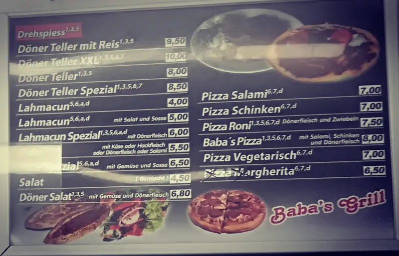 Menu_Baba‘s Grill, Döner, Pizza, Feinkost_Schwandorf_image_4