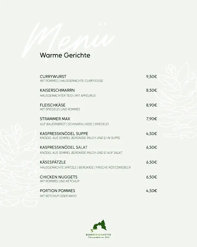 Menu_Bergwiesenhütte Schwarzenbach am Wald_Wald_image_4