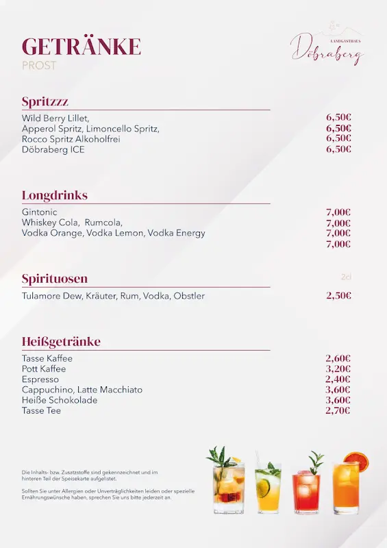 Menu_LANDGASTHAUS Döbraberg_Wald_immagine_4