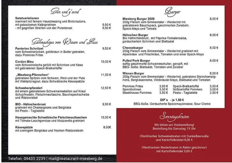 Menu_Restaurant Miesberg_Schwarzenfeld_image_1