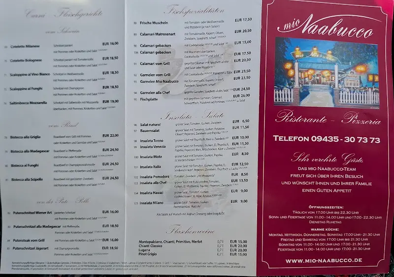 Menu_Pizzeria Mio Naabucco_Schwarzenfeld_imagen_1