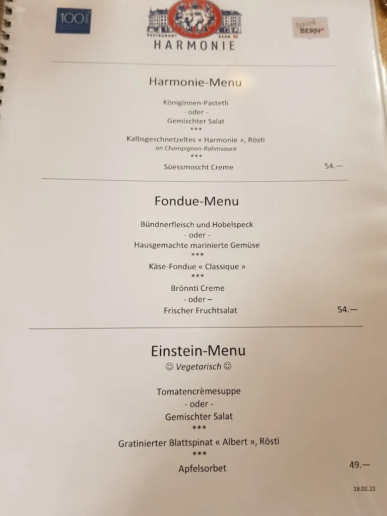 Menu_Restaurant Harmonie_Bern_image_3