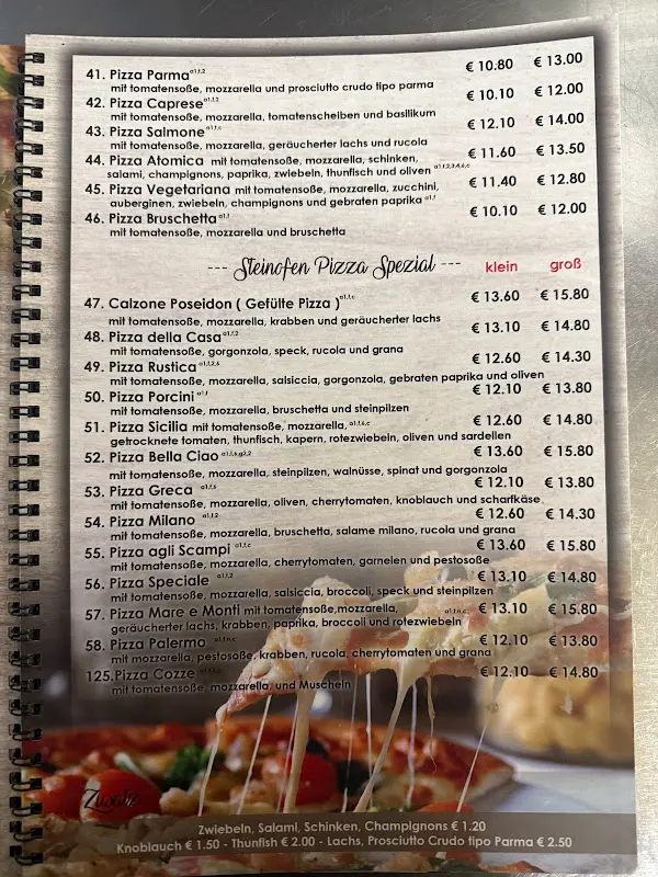 Menu_Ristorante Pizzeria 