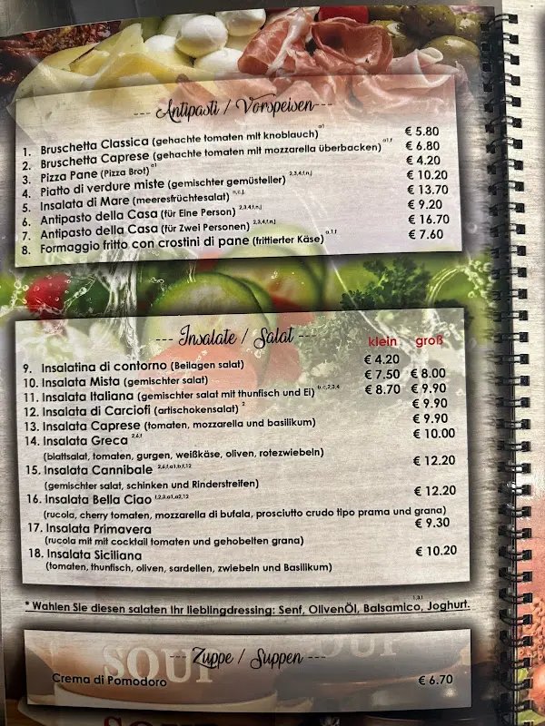 Menu_Ristorante Pizzeria 