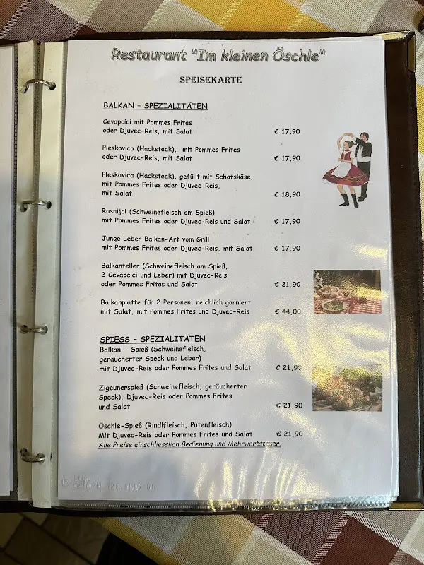 Menu_Restaurant Im Kleinen Öschle_Villingen-Schwenningen_image_1