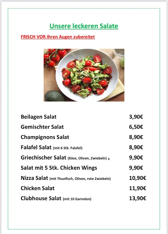 Menu_Clubhouse Grill & Bar Restaurant_Schweitenkirchen_image_1