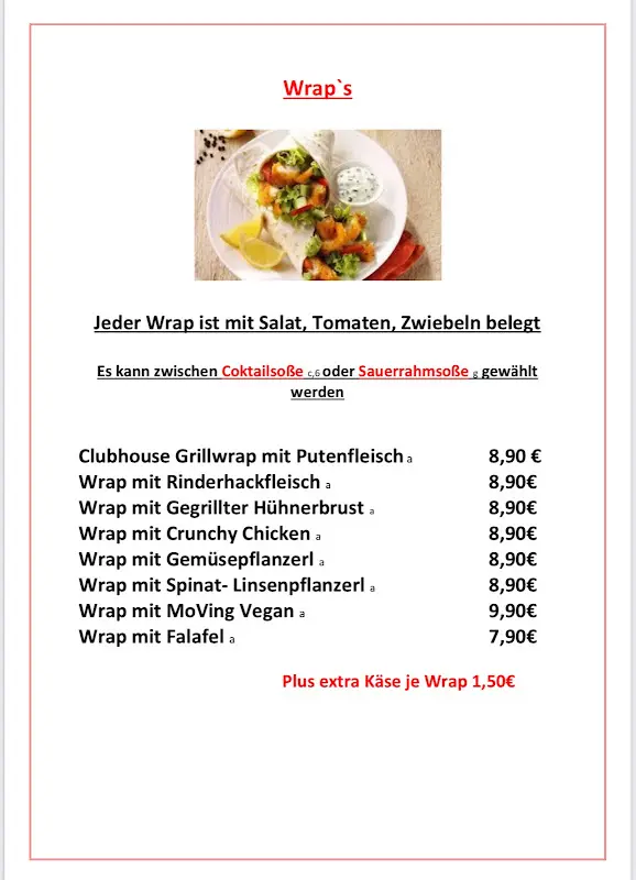 Menu_Clubhouse Grill & Bar Restaurant_Schweitenkirchen_image_2