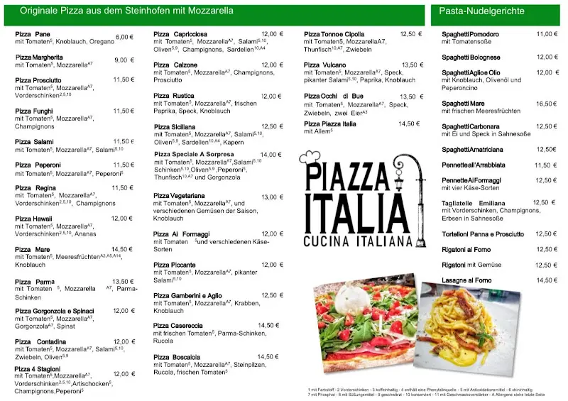 Menu_Piazza Italia Restaurant Schweitenkirchen_Schweitenkirchen_image_1