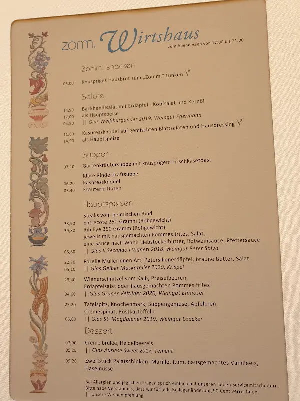 Menu_Restaurant - ZOMM in Seefeld_Austria_image_2