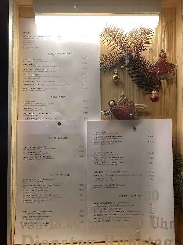 Menu_Restaurant + Appartement Birklstüberl_Austria_immagine_1