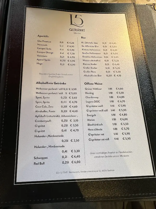 Menu_L5 • L FIVE - Restaurant_Austria_immagine_1