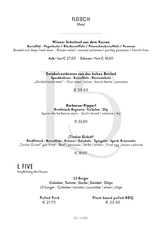 Menu_L5 • L FIVE - Restaurant_Austria_immagine_4