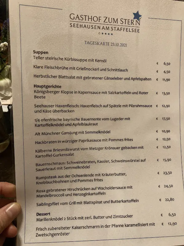 Menu_Gaststätte Zum Stern_Staffelsee_image_1