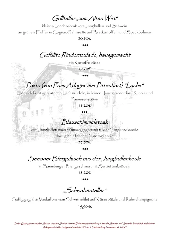 Menu_Gaststätte Zum Alten Wirt_Seeon-Seebruck_immagine_2