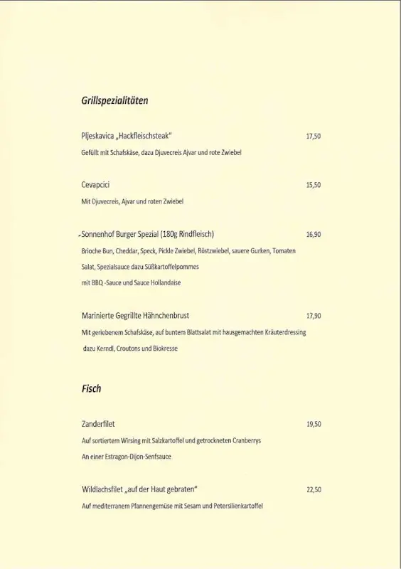 Menu_Restaurant Sonnenhof_Seeshaupt_immagine_1