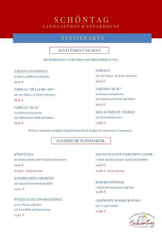 Menu_Hotel Landgasthof Schöntag & Steak House_Münsing_immagine_3