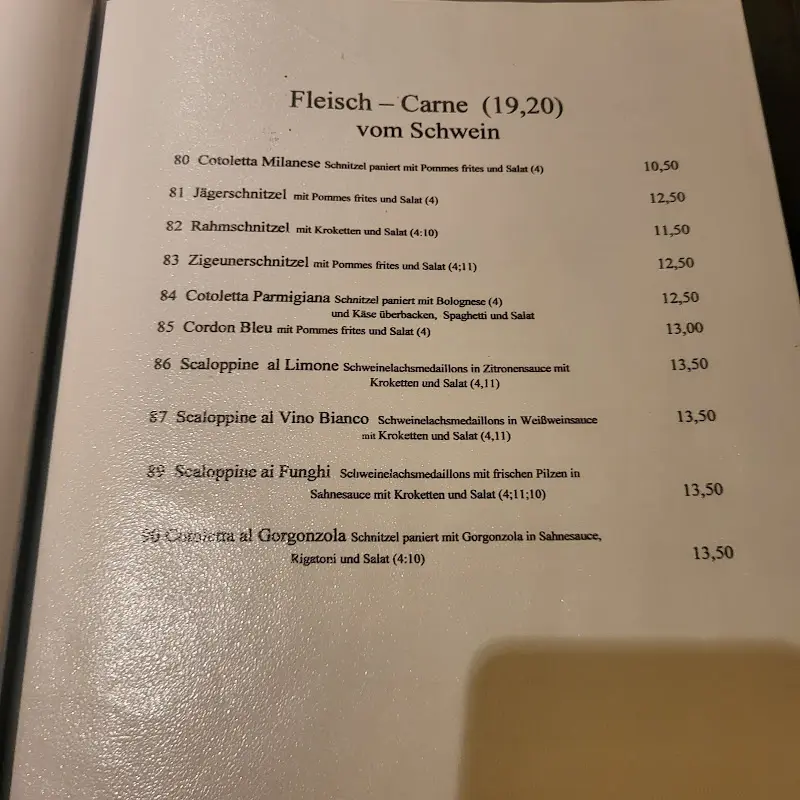 Menu_Ristorante Pizzeria Sirena Sennfeld_Sennfeld_immagine_2