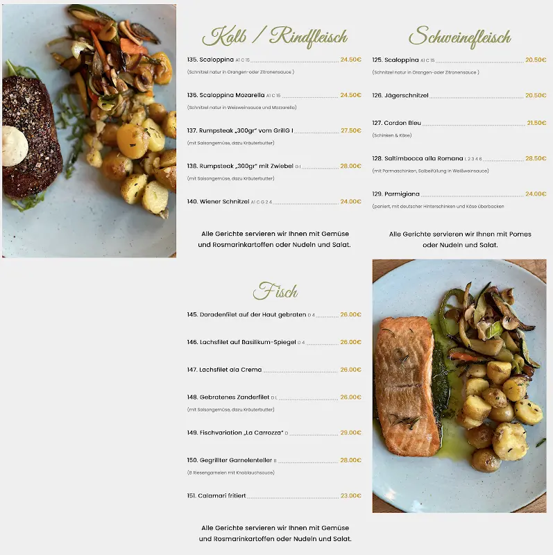Menu_La Carrozza Sinsheim_Sinsheim_immagine_2