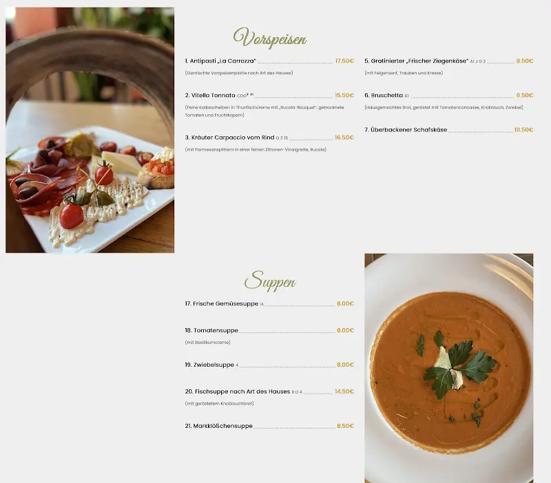 Menu_La Carrozza Sinsheim_Sinsheim_immagine_4