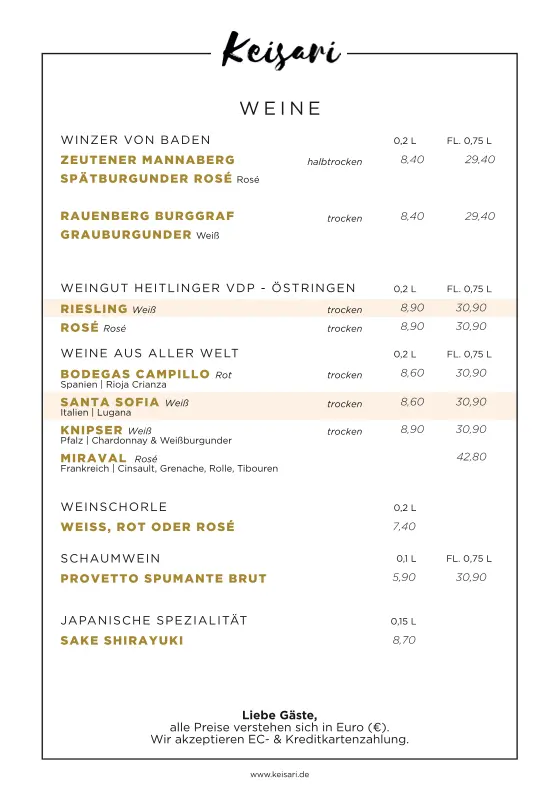 Menu_Keisari Sinsheim_Sinsheim_image_3