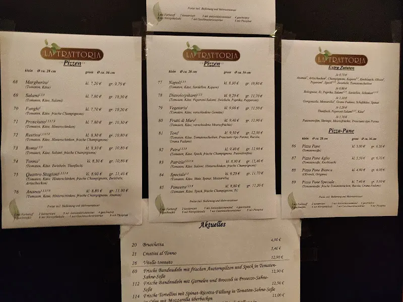 Menu_La Trattoria_Sinsheim_immagine_1