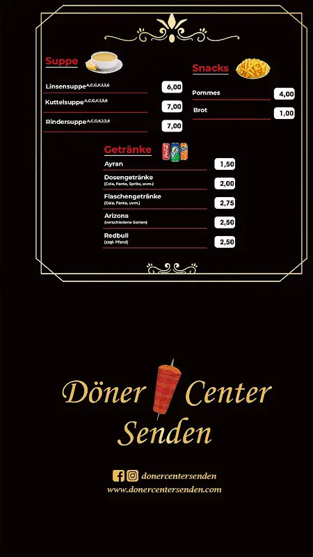 Menu_Döner Center Senden_Senden_image_3