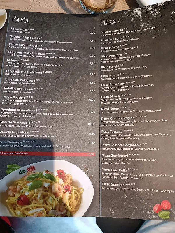 Menu_Ciao Bella Iller-Center_Senden_immagine_2