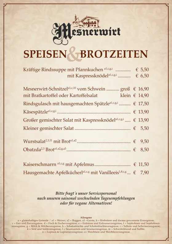 Menu_Mesnerwirt St. Johann_Siegsdorf_image_1