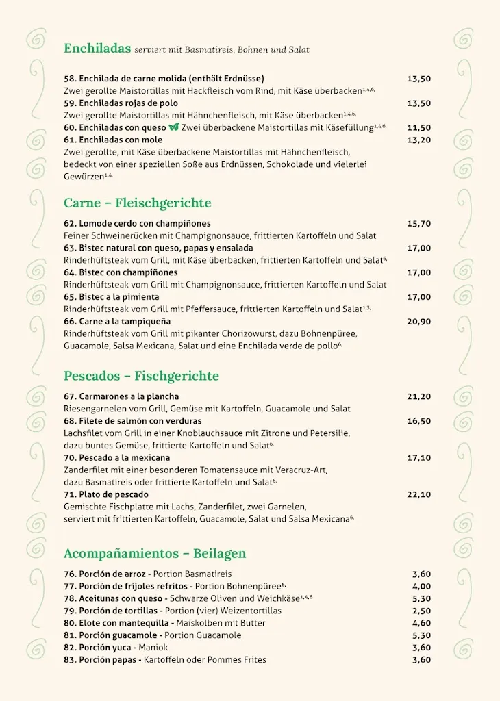 Menu_El Gallo Freiburg_Breisgau_image_1