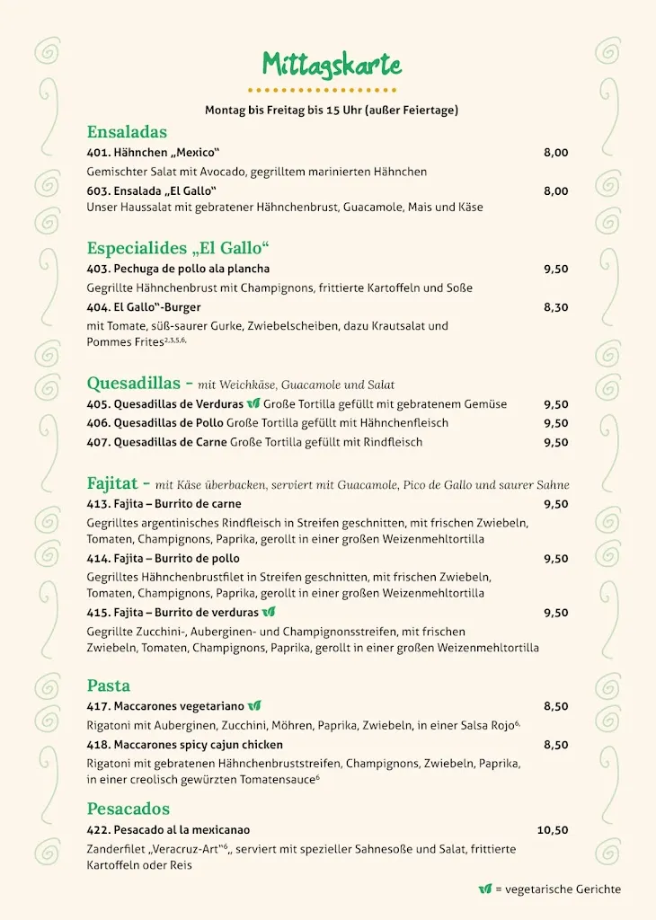 Menu_El Gallo Freiburg_Breisgau_image_2