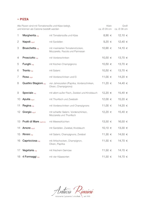 Menu_Ristorante Pizzeria Antica Rimini_Penzberg_image_3