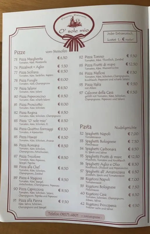 Menu_O' Sole Mio_Inn_image_2