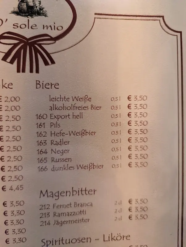 Menu_O' Sole Mio_Inn_image_3