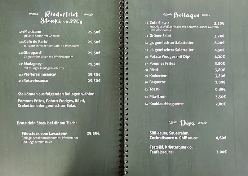 Menü_Irish House Dublin_Inn_Bild_1