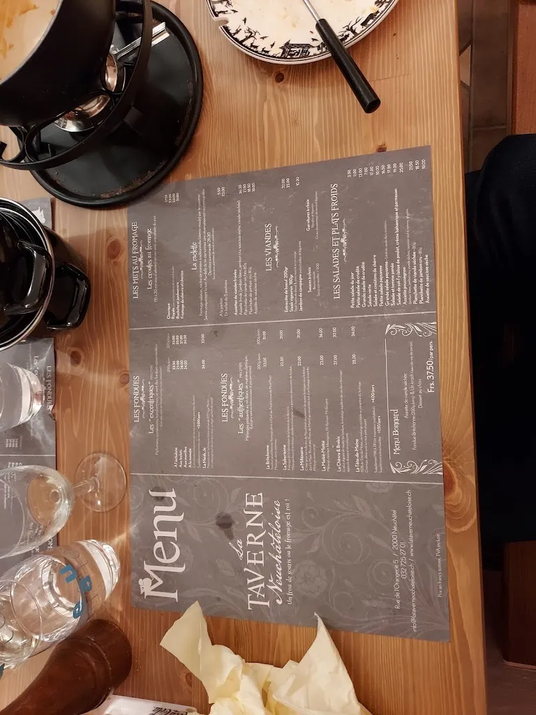 Menu_la Taverne Neuchâteloise_Neuchâtel_image_4
