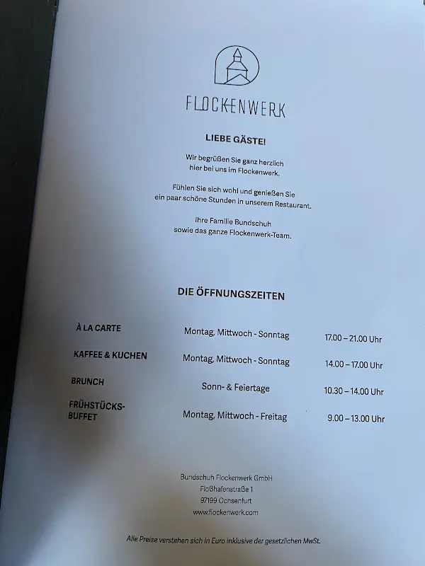 Menu_Restaurant Flockenwerk_Ochsenfurt_immagine_1