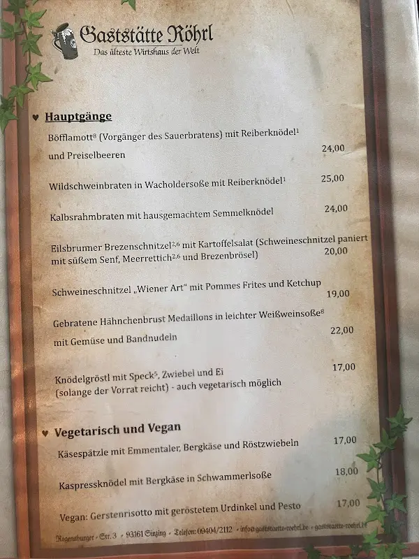 Menu_Gaststätte Röhrl_Sinzing_image_3