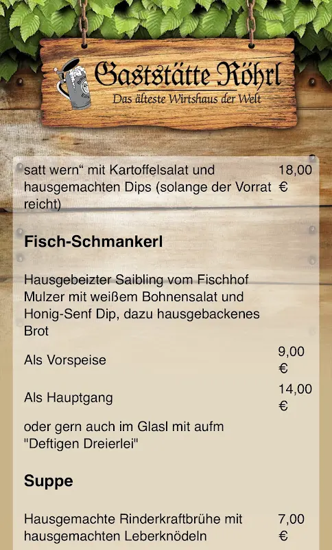 Menu_Gaststätte Röhrl_Sinzing_image_4