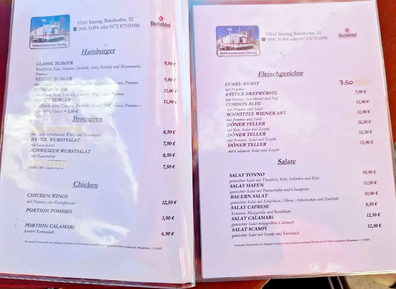 Menu_Heimathafen Sinzing_Sinzing_imagen_1