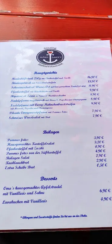 Menu_Heimathafen Sinzing_Sinzing_imagen_2