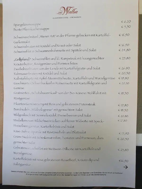 Menu_Gasthof „zur Walba“_Pentling_image_1